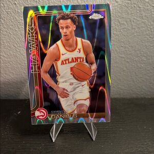 Topps Chrome NBA Atlanta Hawks Dyson Daniels Wave refractor